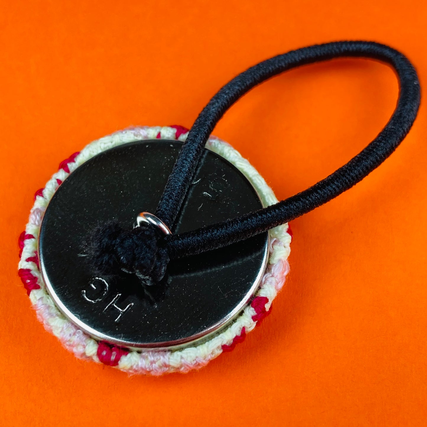 刺繡入りヘアゴム