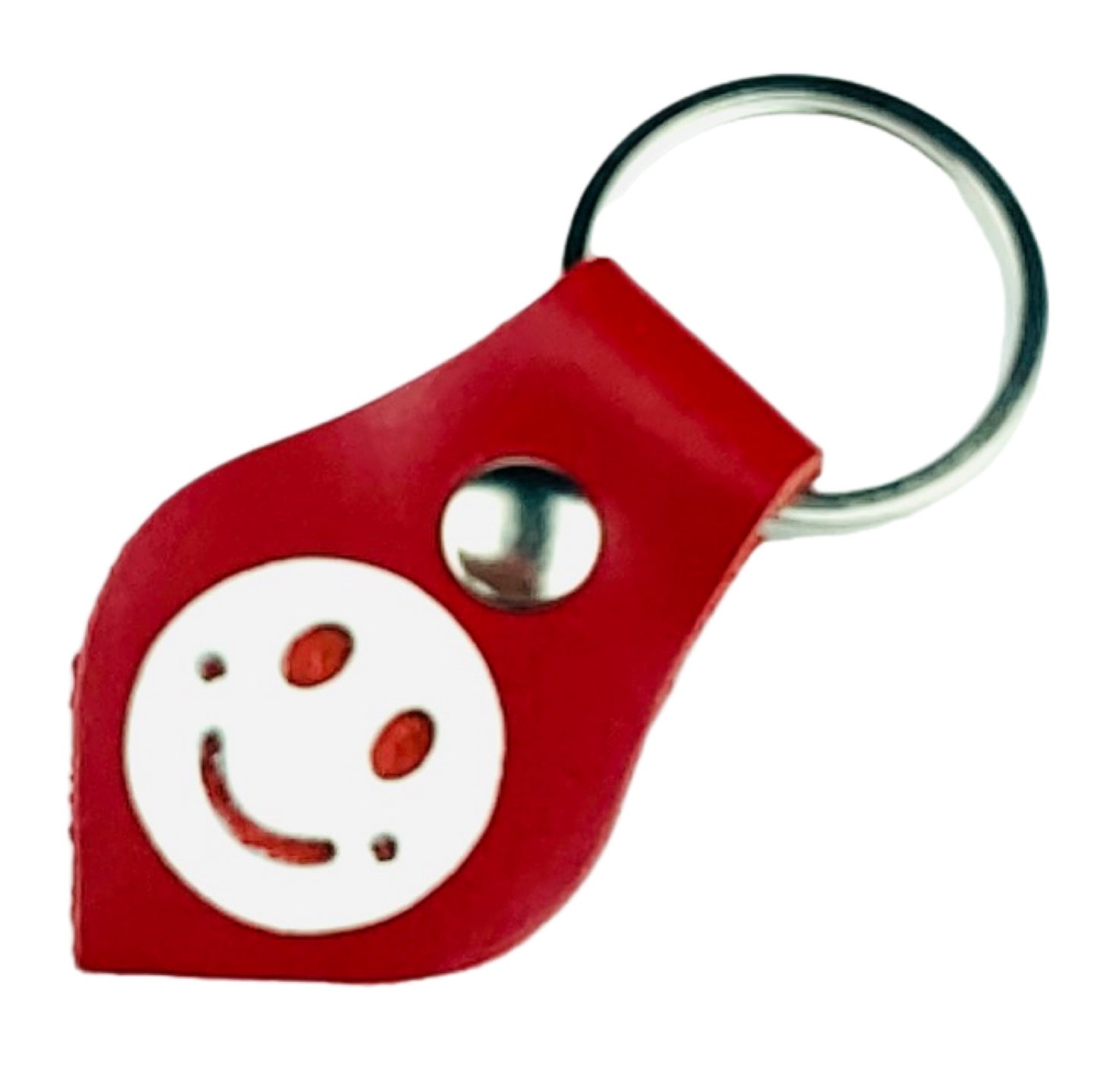 !【本革】!スマイルキーホルダー