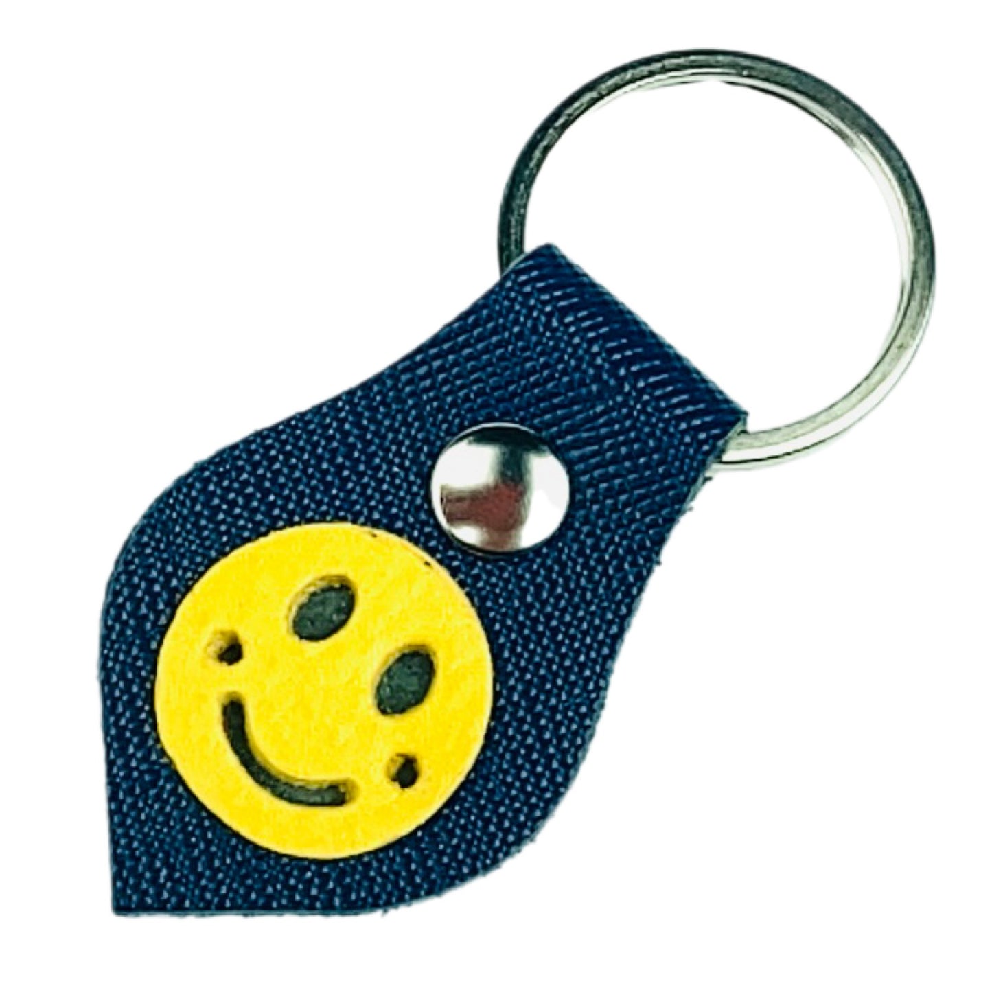 !【本革】!スマイルキーホルダー